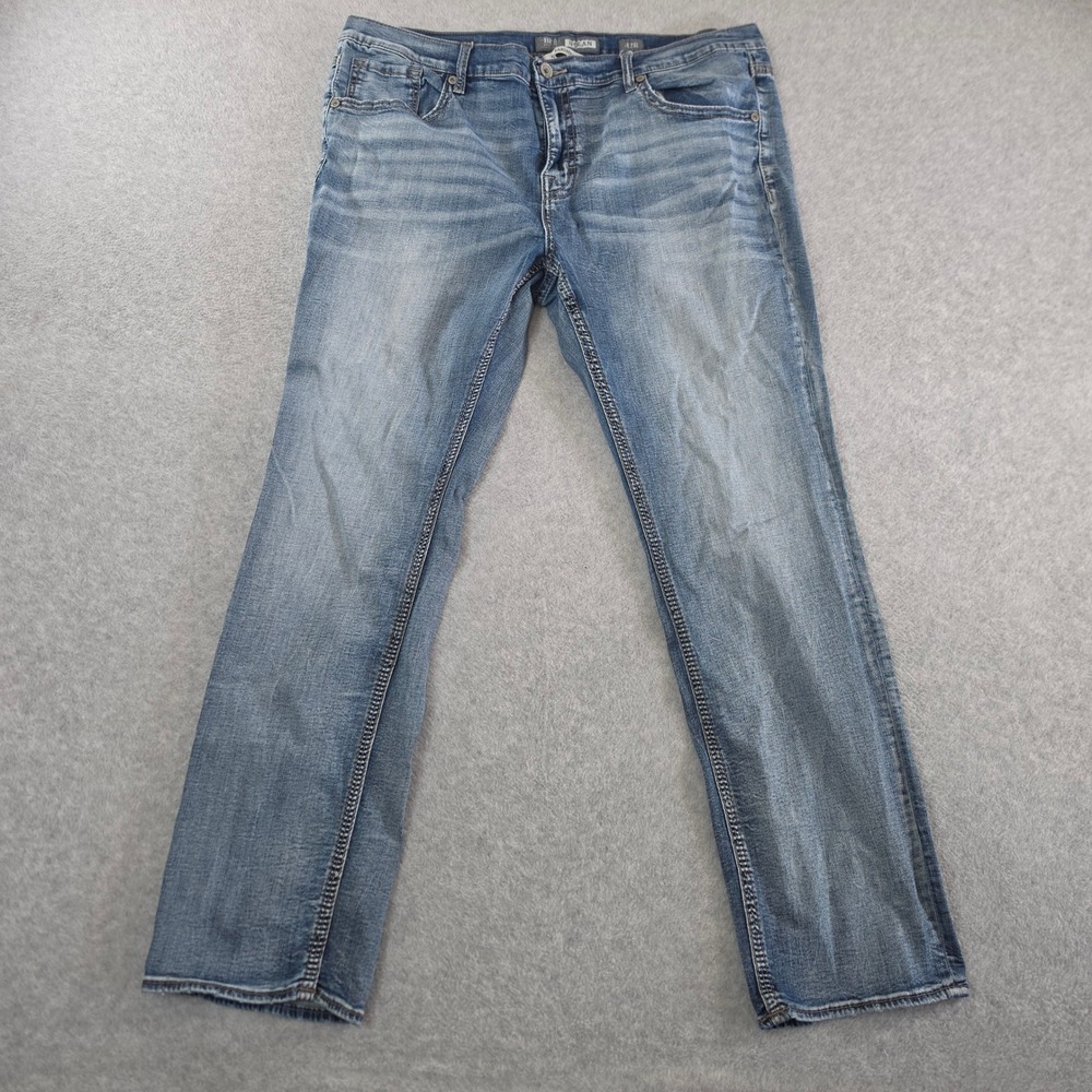 BKE Nolan Straight Leg Jeans Mens 42R Medium Wash Stretch Denim
